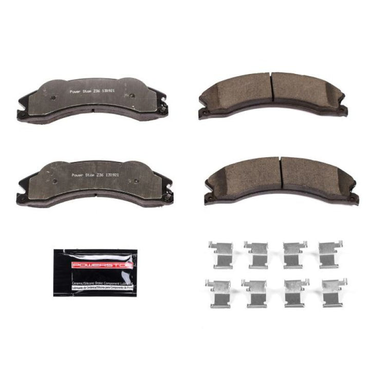 Power Stop 2011 Chevrolet Silverado 2500 HD Front or Rear Z36 Truck & Tow Brake Pads w/Hardware - Bull Strap