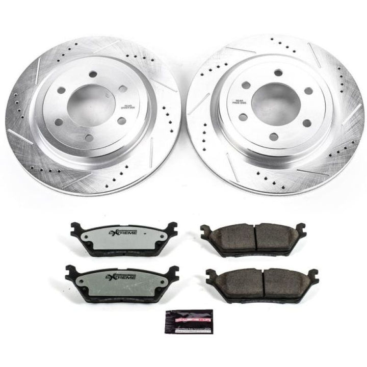 Power Stop 2018 Ford Expedition Rear Z36 Truck & Tow Brake Kit - Bull Strap