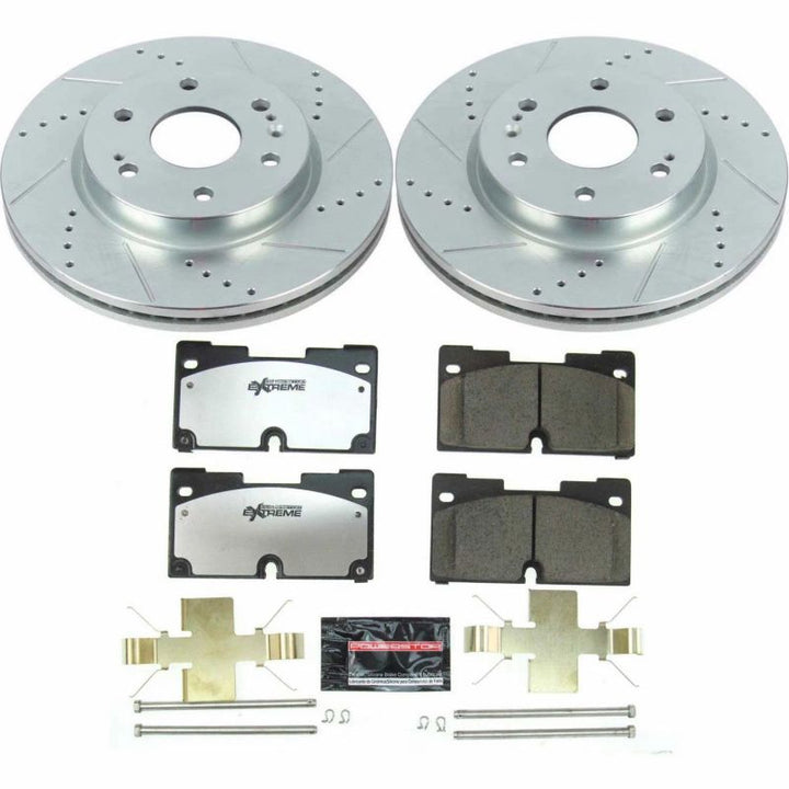 Power Stop 2019 Chevrolet Silverado 1500 Front Z36 Truck & Tow Brake Kit - Bull Strap
