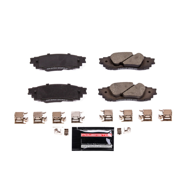 Power Stop 2019 Lexus ES300h Rear Z23 Evolution Sport Brake Pads w/Hardware - Bull Strap