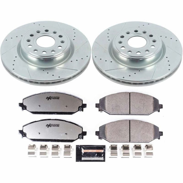 Power Stop 2019 Ram 1500 Front Z36 Truck & Tow Brake Kit - Bull Strap