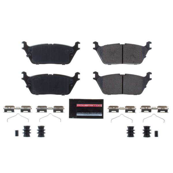 Power Stop 2019 Ram 1500 Rear Z23 Evolution Sport Brake Pads w/Hardware - Bull Strap