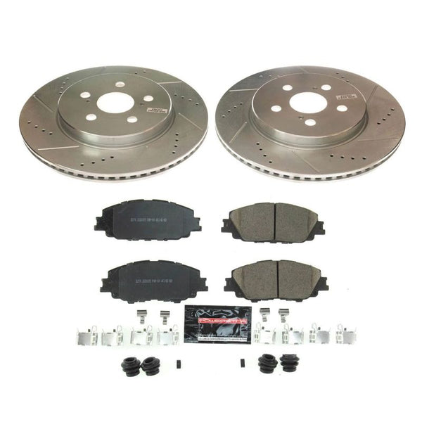 Power Stop 2019 Toyota Corolla Front Z23 Evolution Sport Brake Kit - Bull Strap