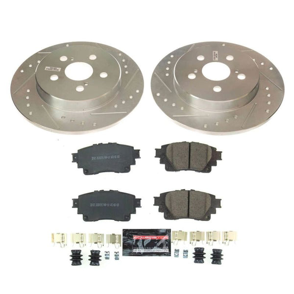 Power Stop 2019 Toyota Corolla Rear Z23 Evolution Sport Brake Kit - Bull Strap