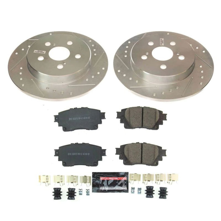 Power Stop 2019 Toyota Corolla Rear Z23 Evolution Sport Brake Kit - Bull Strap