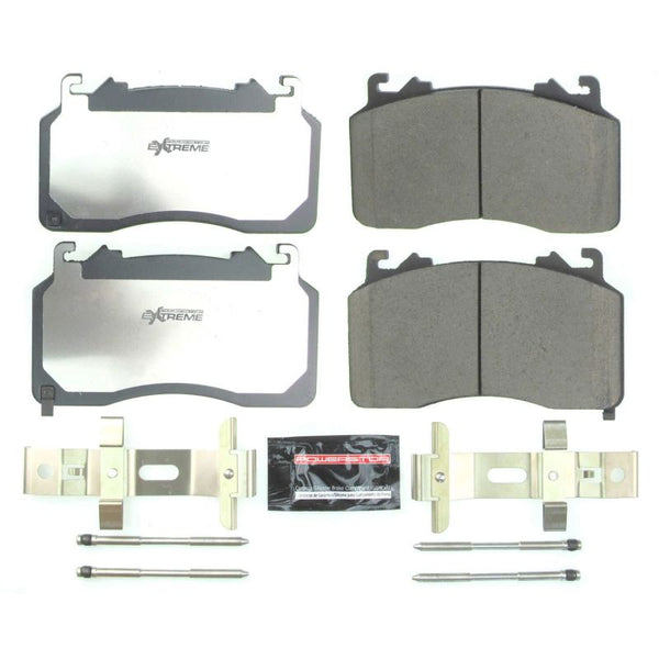 Power Stop 2020 Ford Mustang Front Z26 Extreme Street Brake Pads w/Hardware - Bull Strap