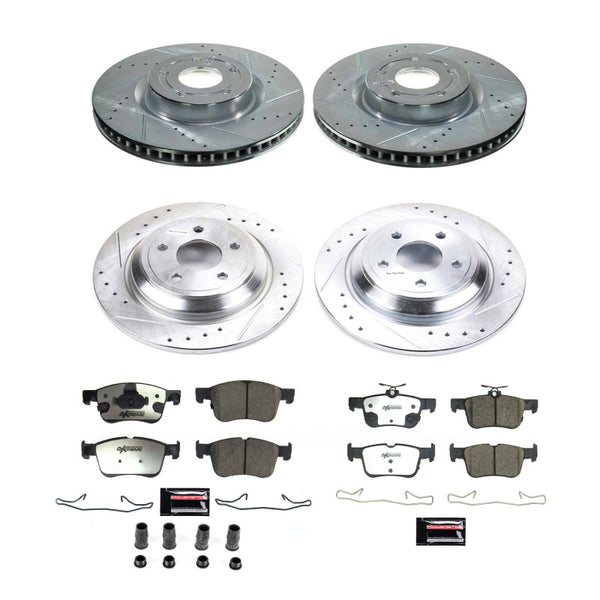 Power Stop 21-22 Ford Bronco Sport Front & Rear Z36 Truck & Tow Brake Kit - Bull Strap