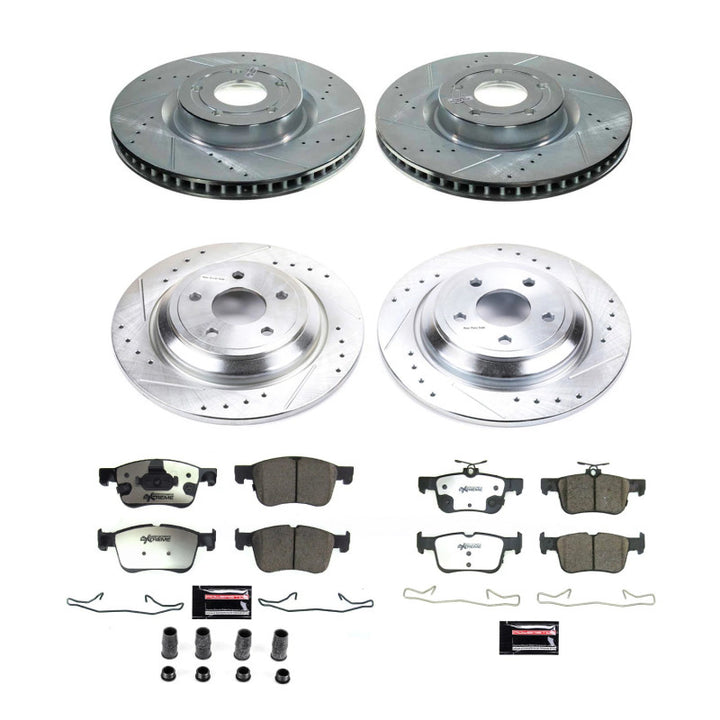 Power Stop 21-22 Ford Bronco Sport Front & Rear Z36 Truck & Tow Brake Kit - Bull Strap