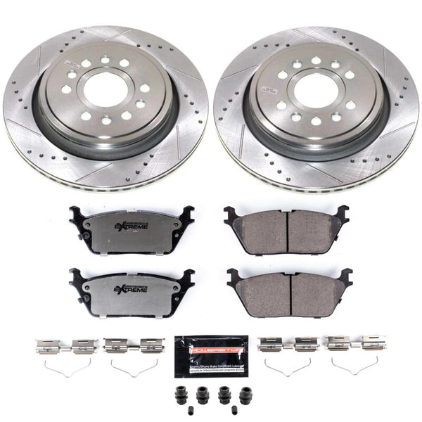 Power Stop 22-23 Jeep Grand Wagoneer Rear Z36 Truck & Tow Brake Kit - Bull Strap