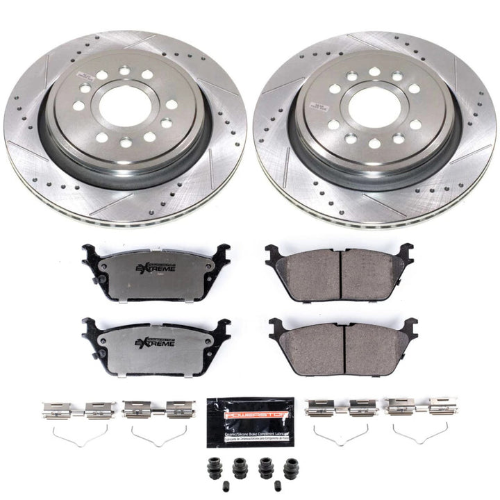 Power Stop 22-23 Jeep Grand Wagoneer Rear Z36 Truck & Tow Brake Kit - Bull Strap