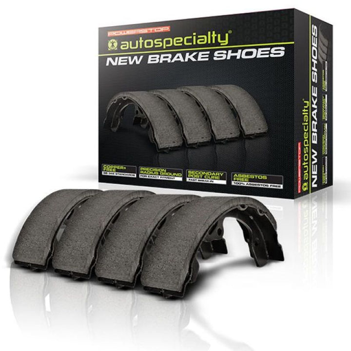 Power Stop 65-82 Chevrolet Corvette Rear Autospecialty Parking Brake Shoes - Bull Strap