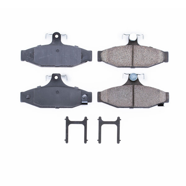Power Stop 87-97 Chevrolet Camaro Rear Z17 Evolution Ceramic Brake Pads w/Hardware - Bull Strap