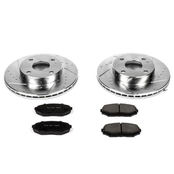 Power Stop 90-93 Mazda Miata Front Z23 Evolution Sport Brake Kit - Bull Strap