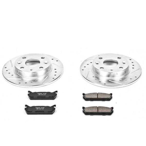 Power Stop 90-93 Mazda Miata Rear Z23 Evolution Sport Brake Kit - Bull Strap