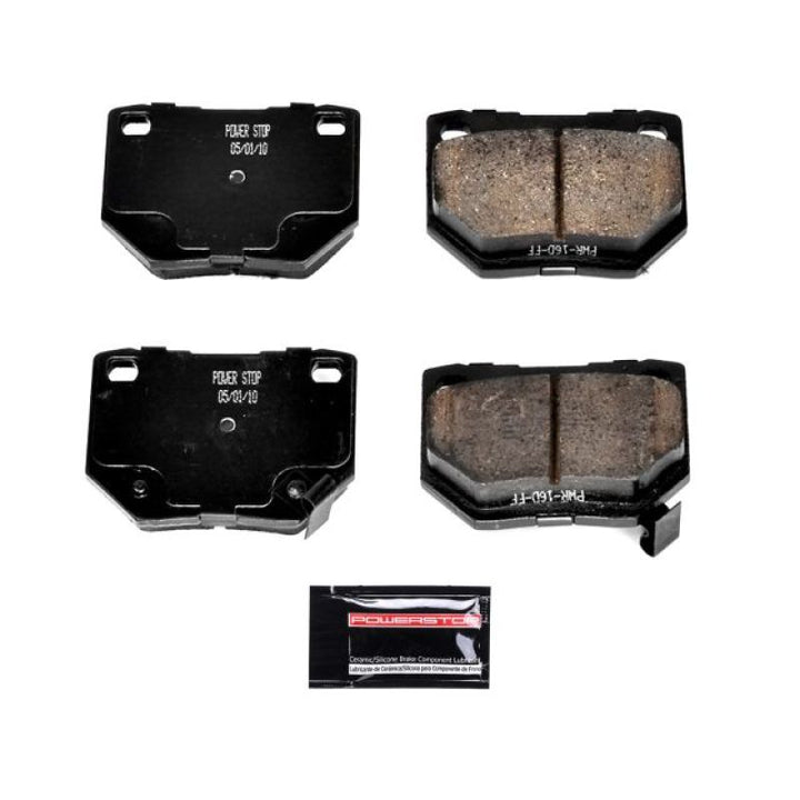 Power Stop 90-96 Nissan 300ZX Rear Z23 Evolution Sport Brake Pads w/Hardware - Bull Strap