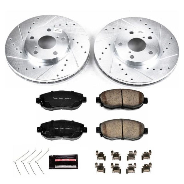 Power Stop 93-05 Lexus GS300 Front Z23 Evolution Sport Brake Kit - Bull Strap