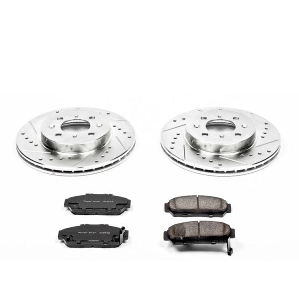 Power Stop 94-01 Acura Integra Front Z23 Evolution Sport Brake Kit - Bull Strap
