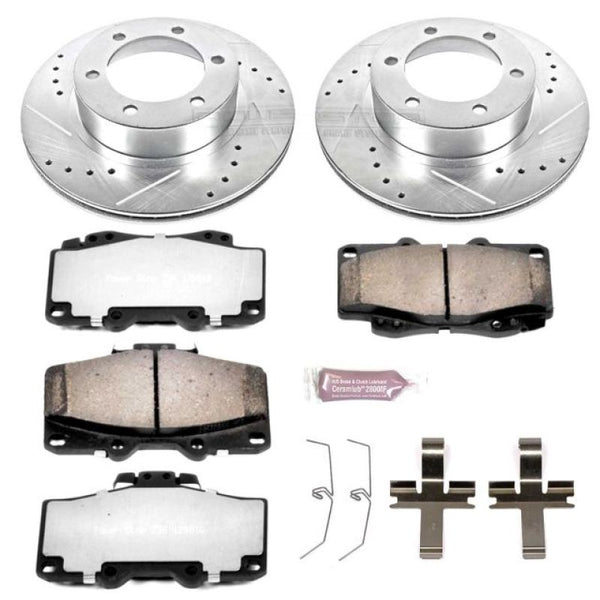 Power Stop 95-02 Toyota 4Runner Front Z36 Truck & Tow Brake Kit - Bull Strap