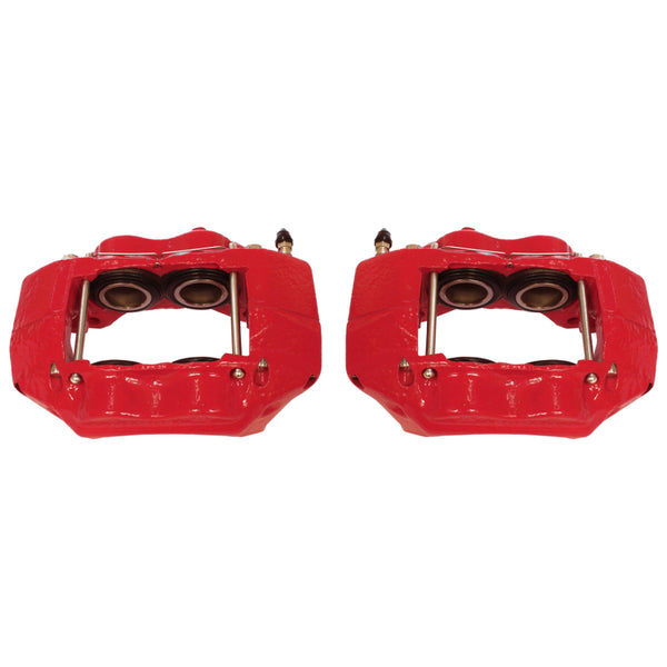 Power Stop 95-03 Toyota Tacoma Front Red Calipers w/o Brackets - Pair - Bull Strap