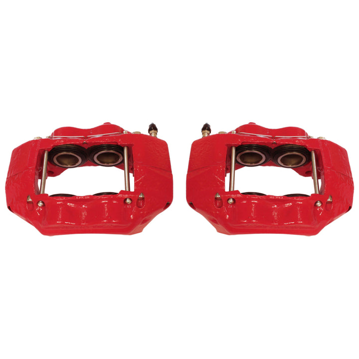 Power Stop 95-03 Toyota Tacoma Front Red Calipers w/o Brackets - Pair - Bull Strap