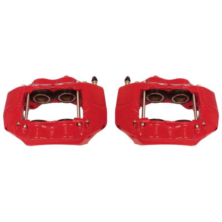 Power Stop 95-03 Toyota Tacoma Front Red Calipers w/o Brackets - Pair - Bull Strap
