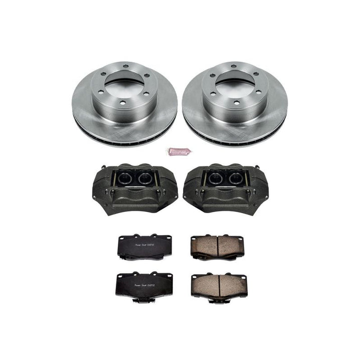 Power Stop 95-04 Toyota Tacoma Front Autospecialty Brake Kit w/Calipers - Bull Strap