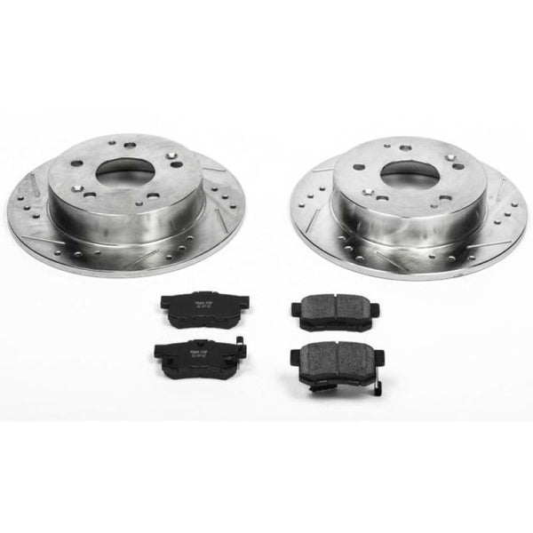Power Stop 97-01 Acura Integra Rear Z23 Evolution Sport Brake Kit - Bull Strap