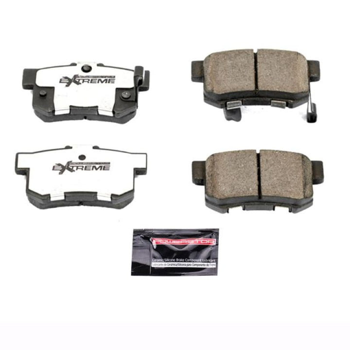 Power Stop 97-99 Acura CL Rear Z26 Extreme Street Brake Pads w/Hardware - Bull Strap