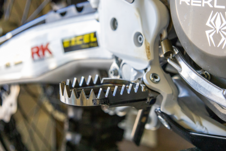 Pro Taper 17-22 KTM/GasGas/Husky Titanium Footpegs - Bull Strap