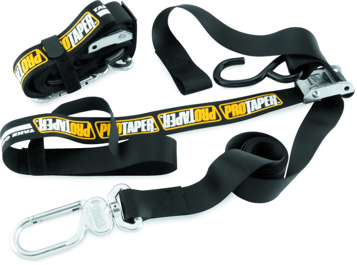 ProTaper 1-1/2in Tie Down Black - Bull Strap