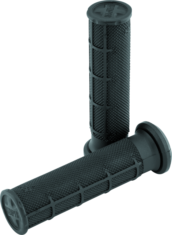 ProTaper 1/2 Waffle ATV Grips - Soft Black - Bull Strap