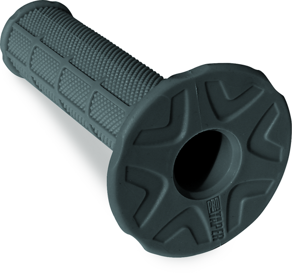 ProTaper 1/2 Waffle Grips - Med Dark Gray - Bull Strap