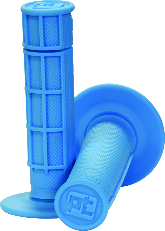 ProTaper 1/2 Waffle Grips - Neon Blue - Bull Strap