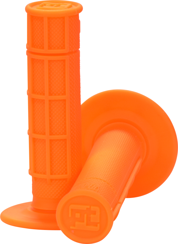 ProTaper 1/2 Waffle Grips - Neon Orange - Bull Strap
