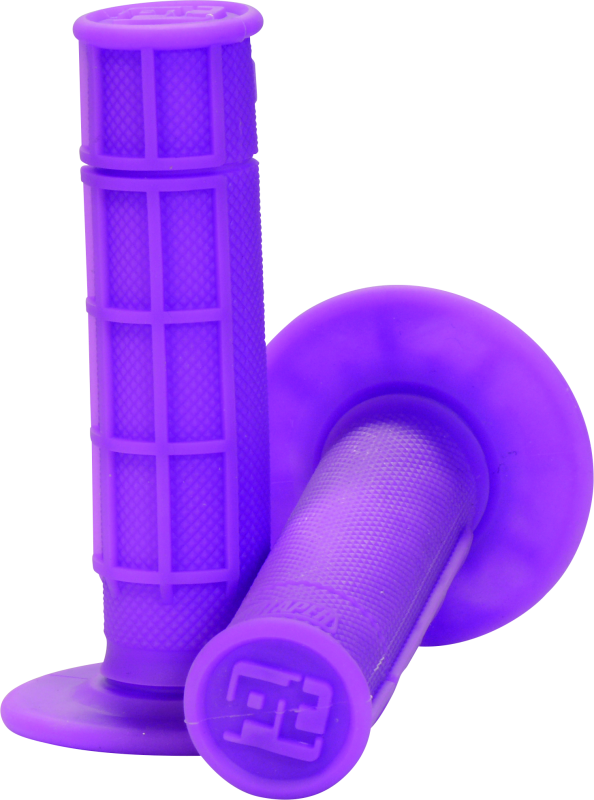 ProTaper 1/2 Waffle Grips - Neon Purple - Bull Strap