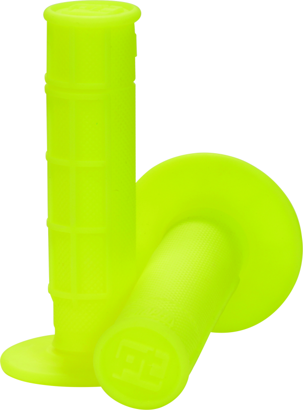 ProTaper 1/2 Waffle Grips - Neon Yellow - Bull Strap