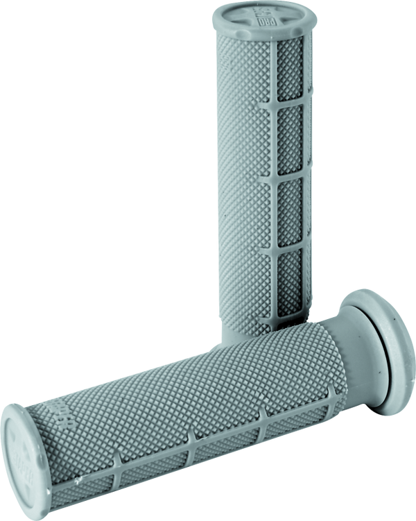 ProTaper 1/2 Waffle Grips - Soft ATV Light Gray - Bull Strap