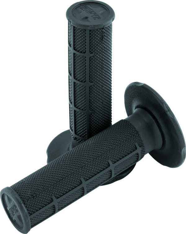 ProTaper 1/2 Waffle Grips - Soft Black - Bull Strap