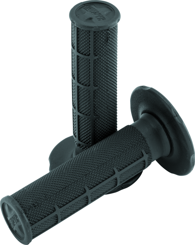 ProTaper 1/2 Waffle Grips - Soft Black - Bull Strap
