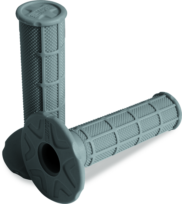 ProTaper 1/2 Waffle Grips - Soft Light Gray - Bull Strap