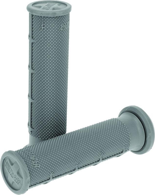 ProTaper 1/2 Waflle ATV Grips - Med Dark Gray - Bull Strap