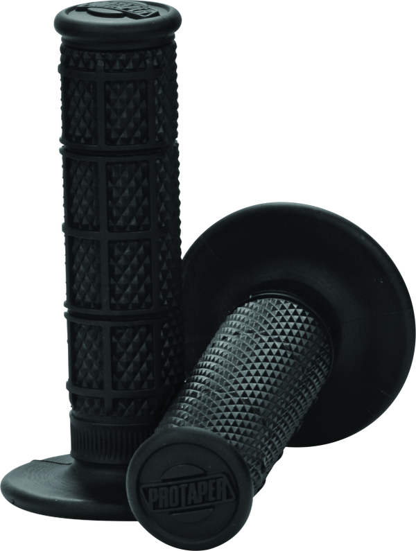 ProTaper 1/3 Waffle Grips - Black - Bull Strap