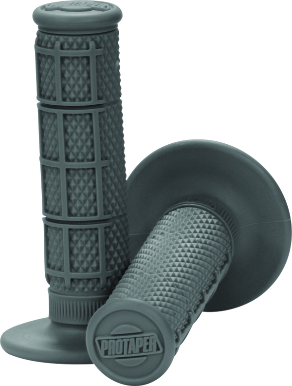 ProTaper 1/3 Waffle Grips - Grey - Bull Strap