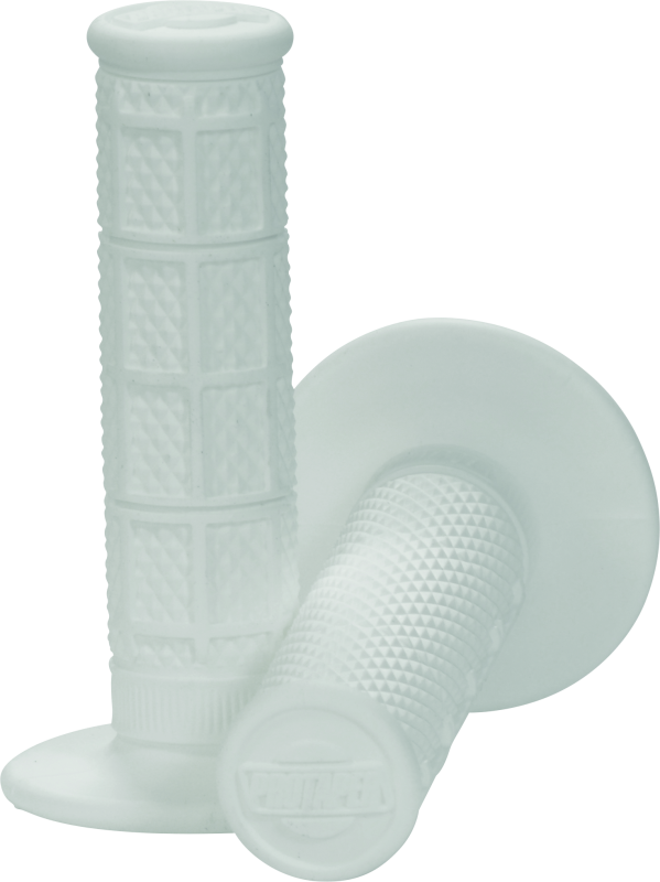 ProTaper 1/3 Waffle Grips - White - Bull Strap