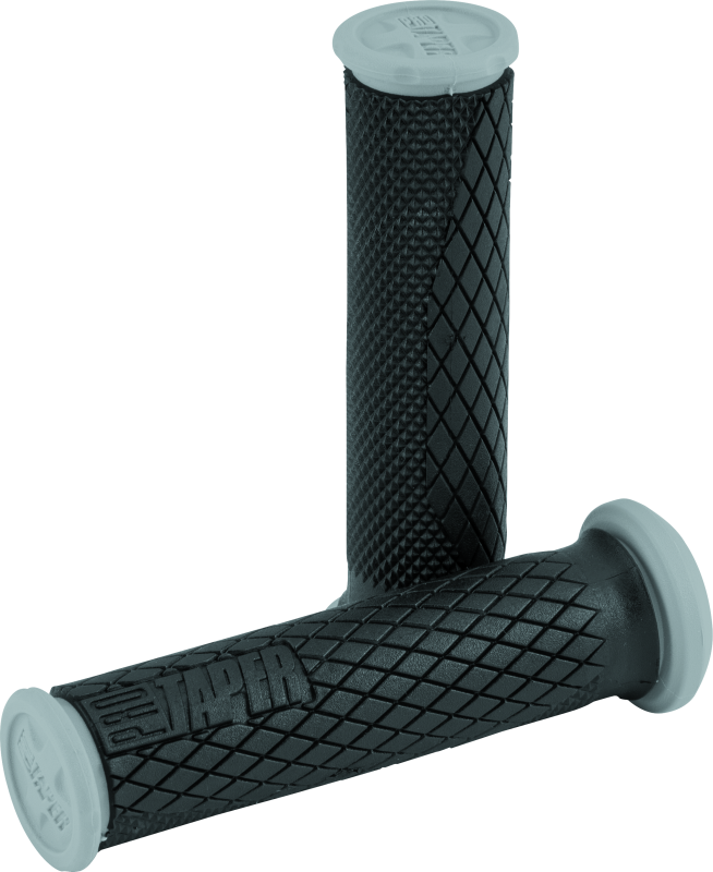 ProTaper Full Diamond Dual Density ATV Grips - Black/Gray - Bull Strap