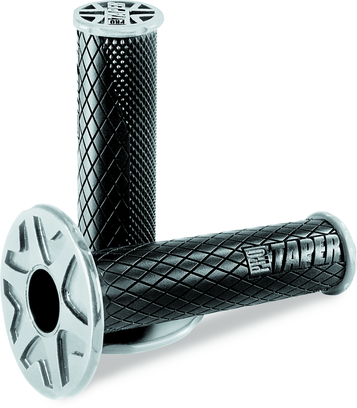 ProTaper Full Diamond Dual Density MX Grips - Black - Bull Strap