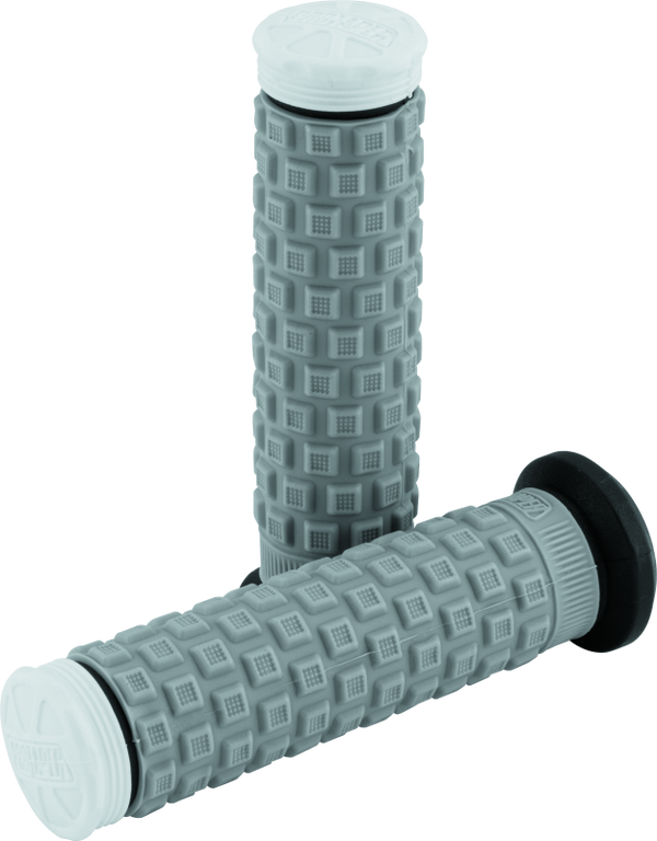 ProTaper Pillow Top ATV Grips - Black/Gray/White - Bull Strap