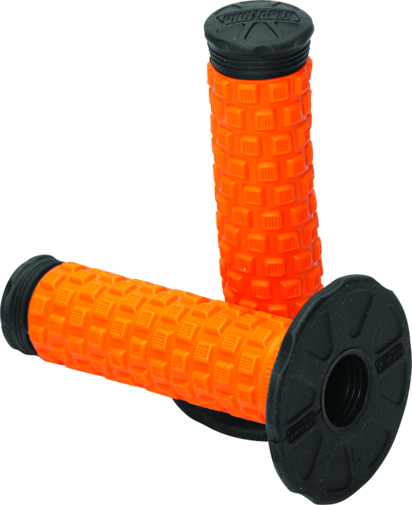 ProTaper Pillow Top Grips - Orange/Black - Bull Strap