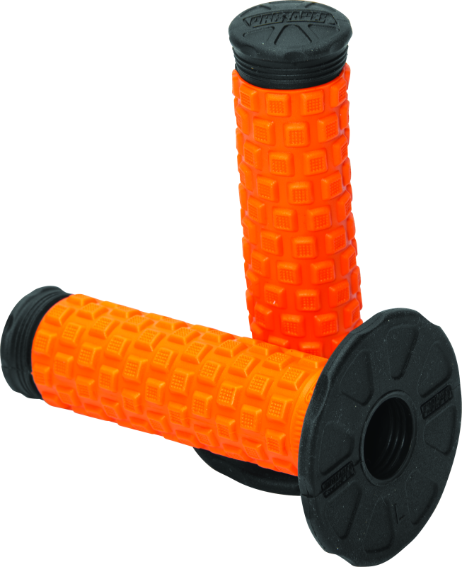 ProTaper Pillow Top Grips - Orange/Black - Bull Strap