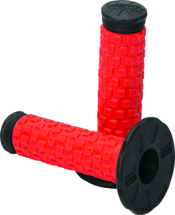 ProTaper Pillow Top Grips - Red/Black - Bull Strap